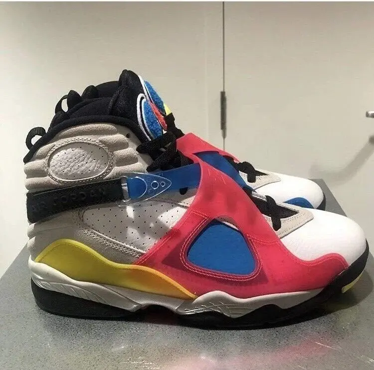 Giày Nike Air Jordan 8 Retro SP SE 'Multi-Color' BQ7666-100 - Ảnh 5