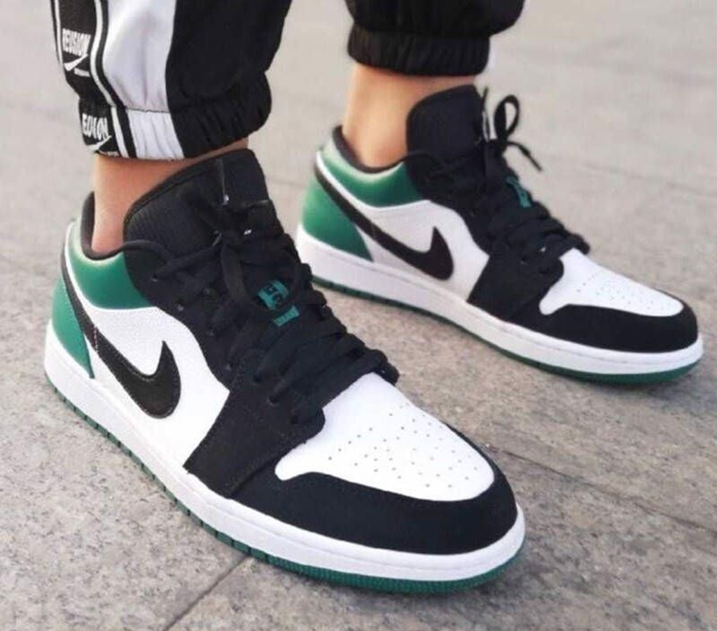 Giày Nike Air Jordan 1 Low GS 'Mystic Green' 553560-113 - Ảnh 3