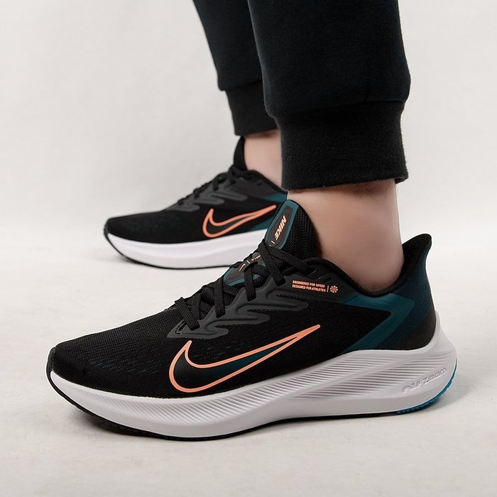 Giày Nike Air Zoom Winflo 7 'Black Atomic Orange' CJ0291-013 - Ảnh 5