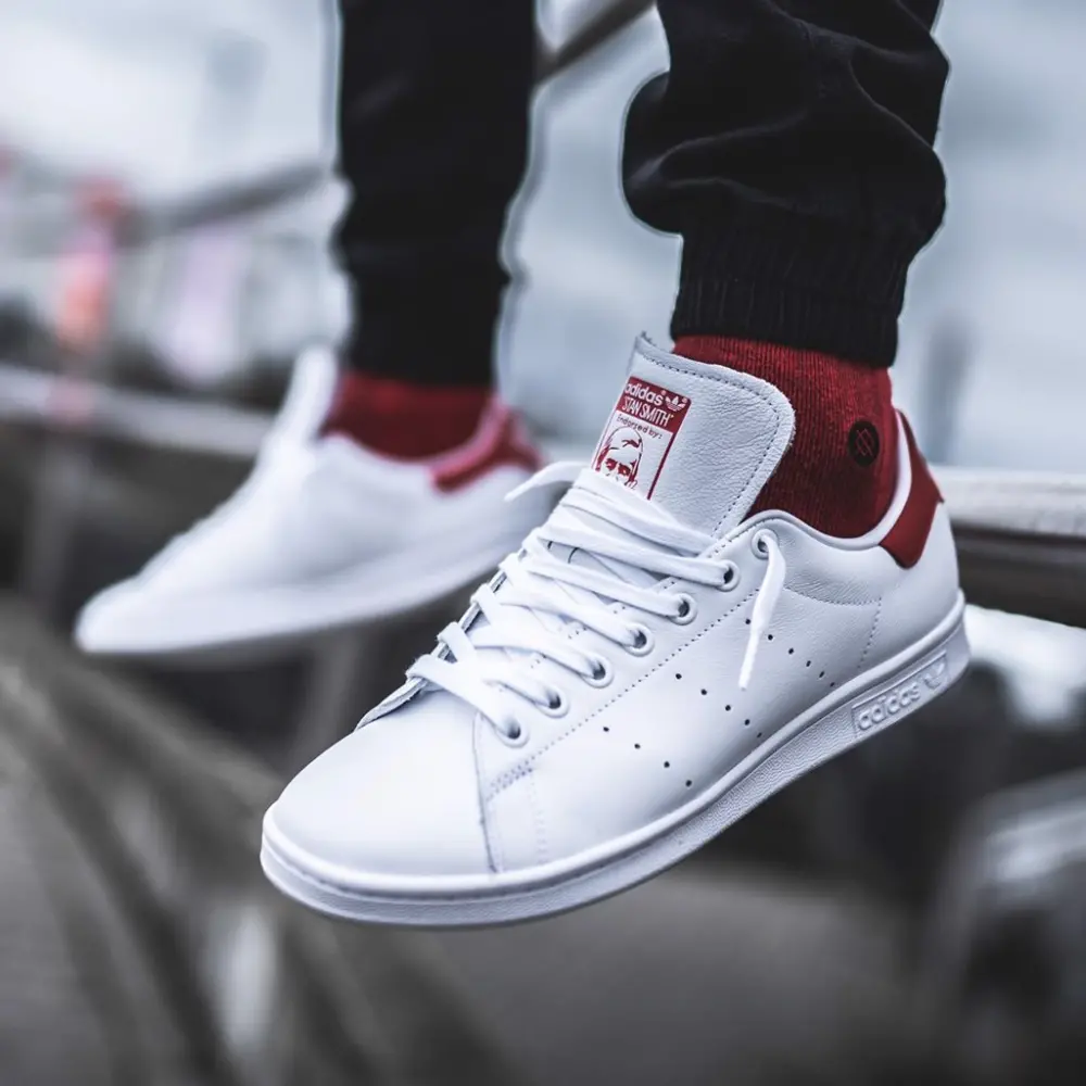 Giày Adidas Originals Stan Smith 'White Red' EF4334 - Ảnh 6