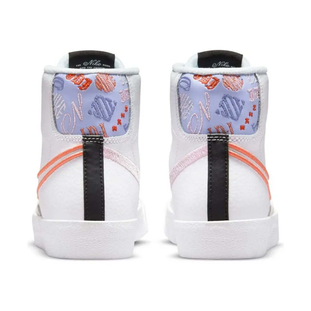 Giày Nike Blazer Mid '77 SE GS 'White Magic Ember' DJ0265-100 - Ảnh 4
