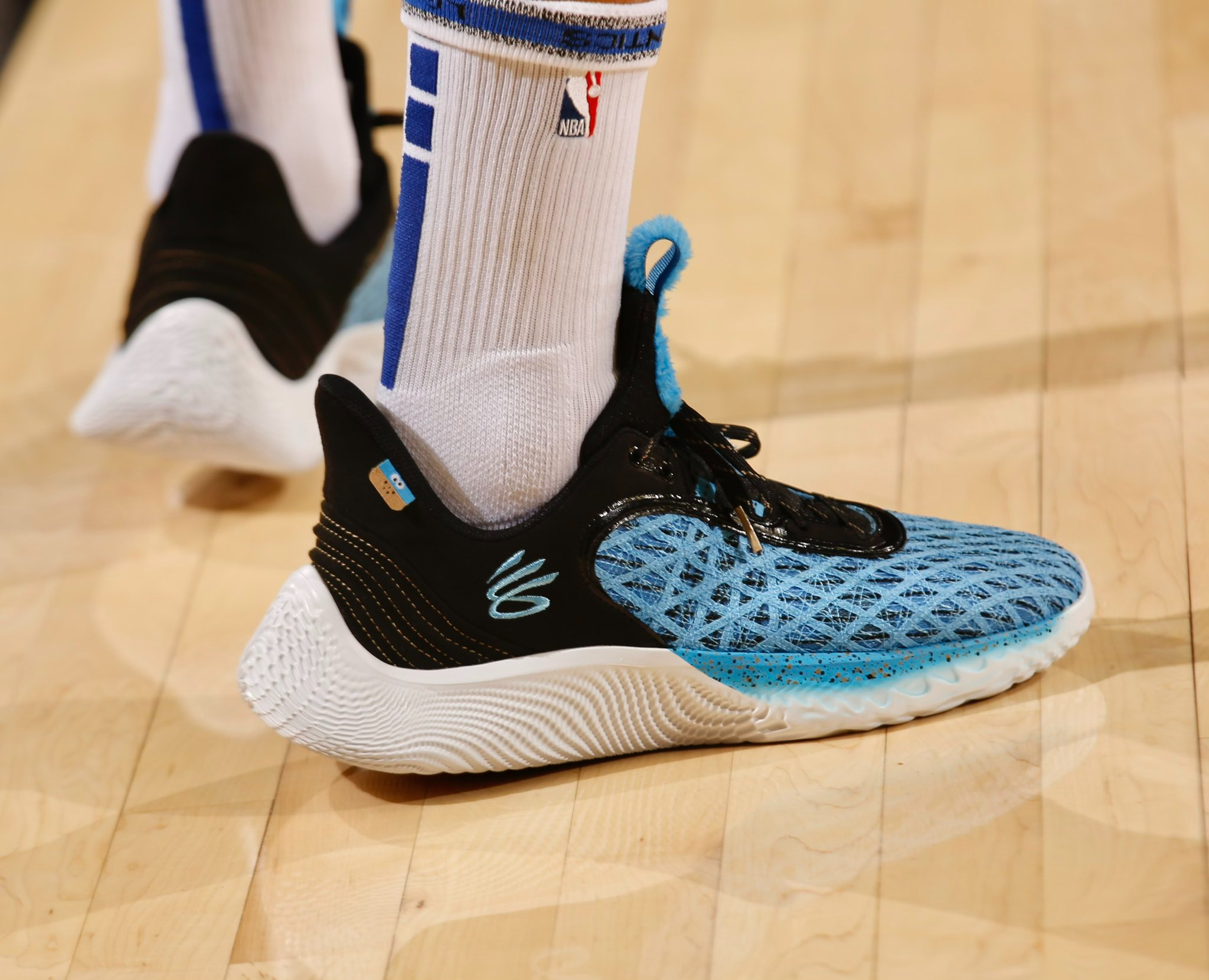 Giày Under Armour Curry Flow 9 'Sesame Street Cookie Monster' 3024248-404 - Ảnh 3