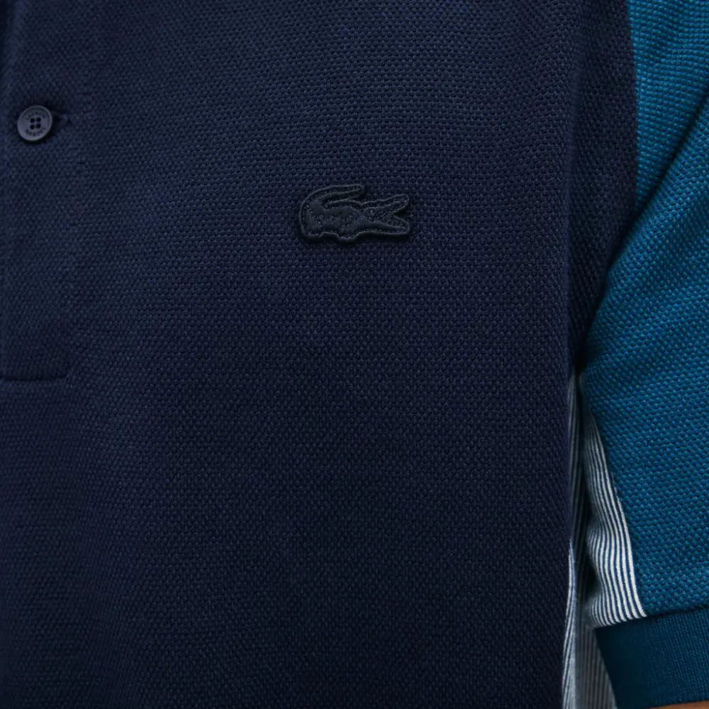 Áo Lacoste Men's Colourblock Piqué Polo PH5023-SSF - Ảnh 3