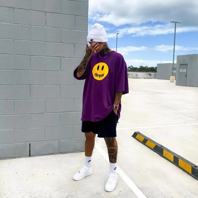 Alternative view of Áo Drew House Mascot SS Purple Tee