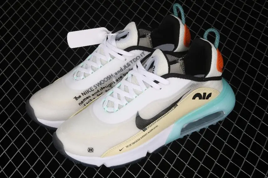 Alternative view of Giày Nike Air Max 2090 'Black Ice Blue Starfish Orange' DM0971-107