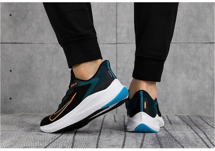 Giày Nike Air Zoom Winflo 7 'Black Atomic Orange' CJ0291-013 - Ảnh 4
