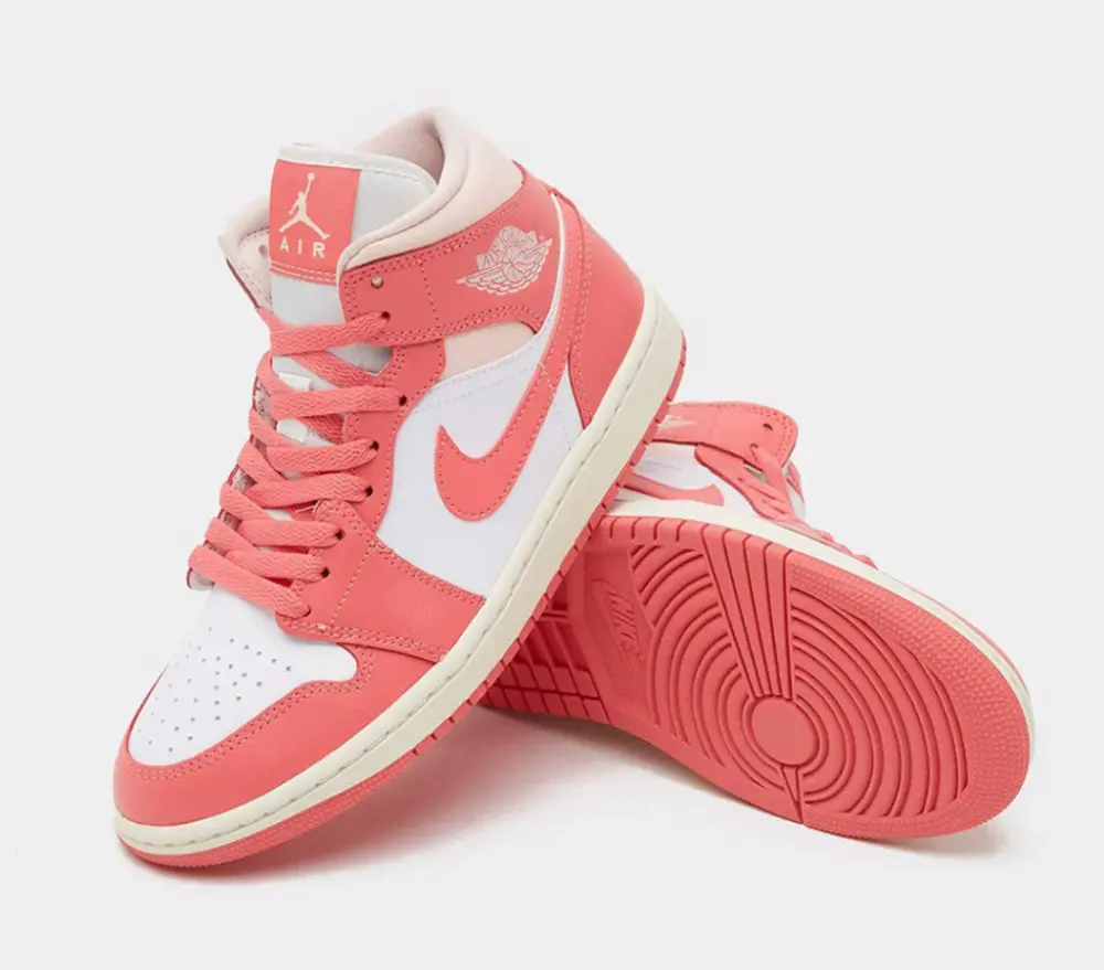 Giày Nike Air Jordan 1 Mid 'Strawberries And Cream' BQ6472-186 - Ảnh 6