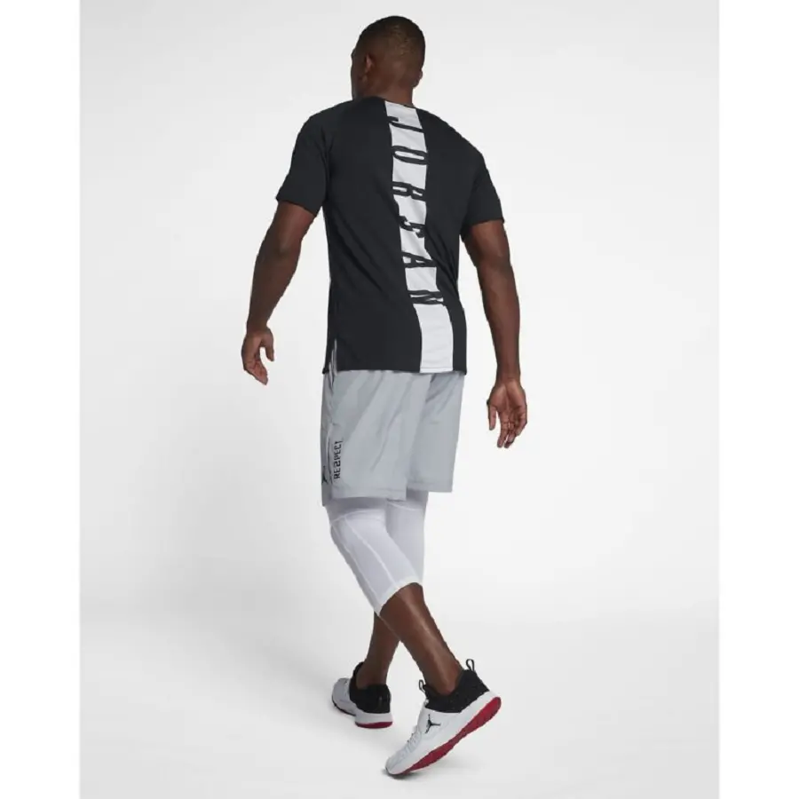 Áo Nike Jordan Alpha Dry T Shirt Back Print In Black 889713-013 - Ảnh 3
