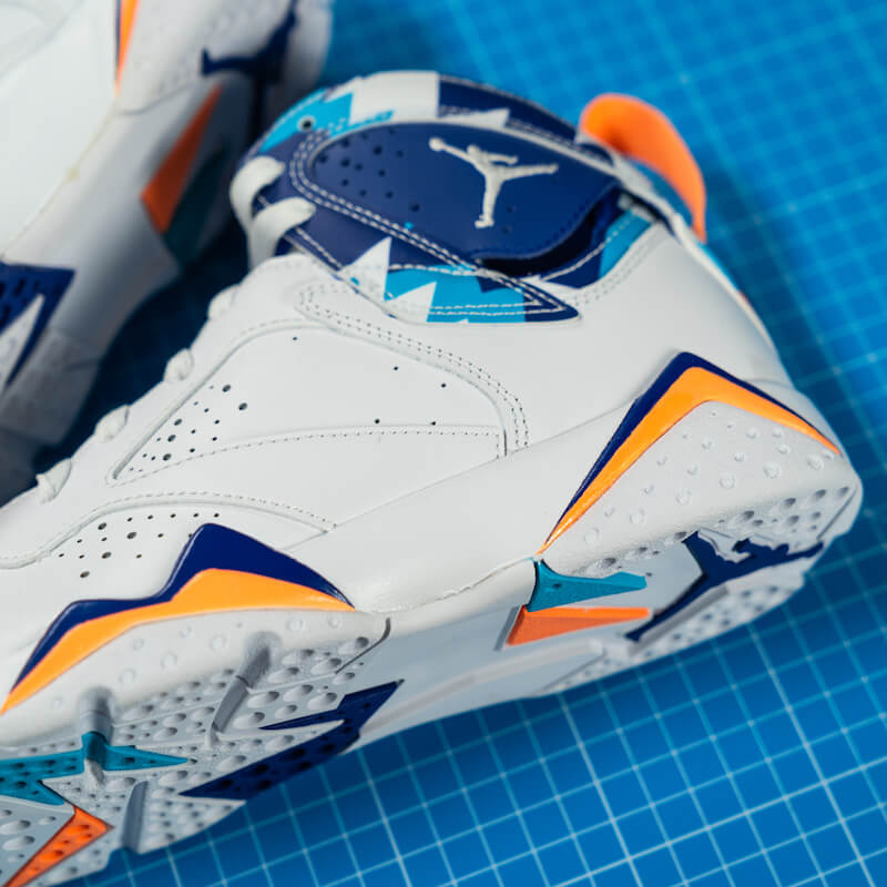 Giày Nike Air Jordan 7 Retro GS 'Chlorine Blue' 442960-100 - Ảnh 7