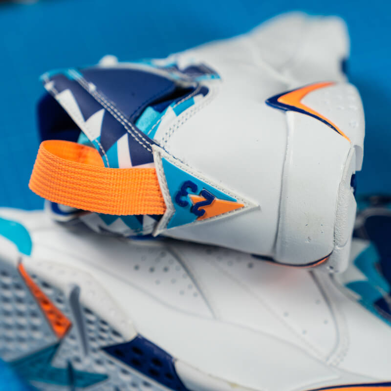 Giày Nike Air Jordan 7 Retro GS 'Chlorine Blue' 442960-100 - Ảnh 6