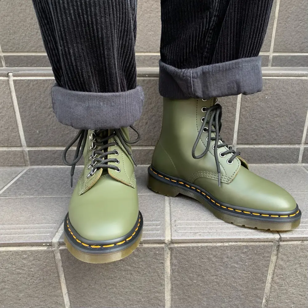 Giày Dr.Martens 1460 Pascal Verso Smooth Leather 'Green' 26966272 - Ảnh 3