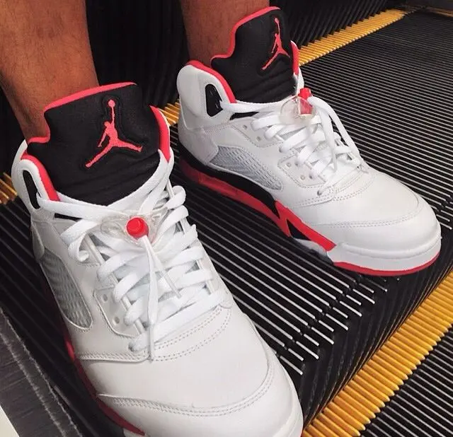 Alternative view of Giày Air Jordan 5 Retro 'Fire Red' 2013 136027-120