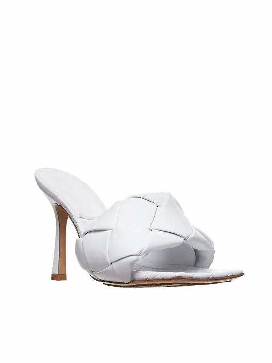 Alternative view of Giày Cao Gót Bottega Veneta Lido Mule 'Optic White' 608854VBSS09122