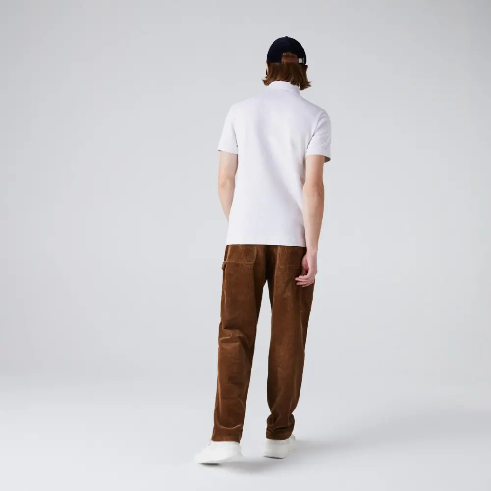 Áo Lacoste Paris Polo Shirt Regular Fit Stretch Cotton 'White' PH5522-HT1 - Ảnh 3