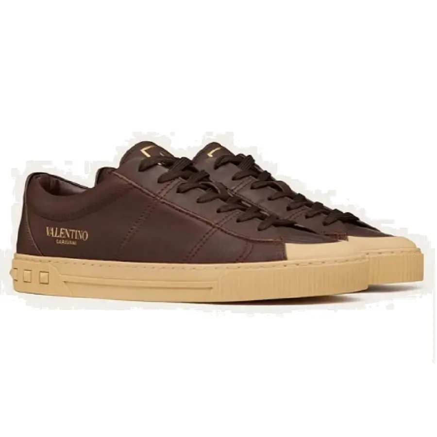 Giày Valentino Garavani Cityplanet Calfskin Sneaker 1Y2S0F90JKDKG8 - Ảnh 5
