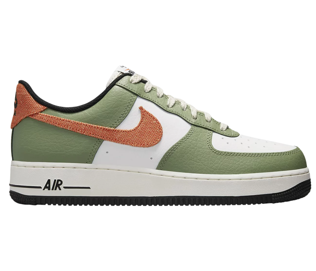 Giày Nike Air Force 1 '07 'Oil Green Orange' FD0758-386