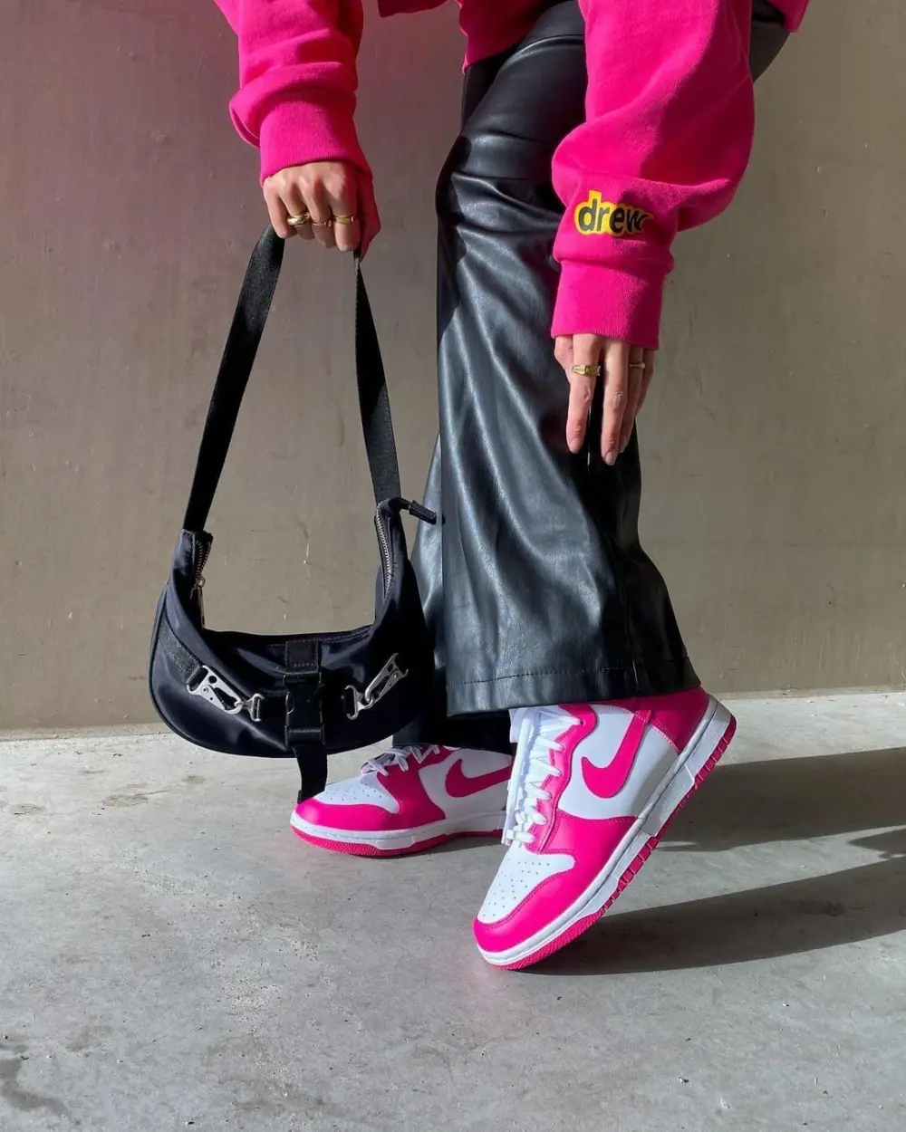 Giày Nike Dunk High Pink Prime DD1869-110 - Ảnh 7