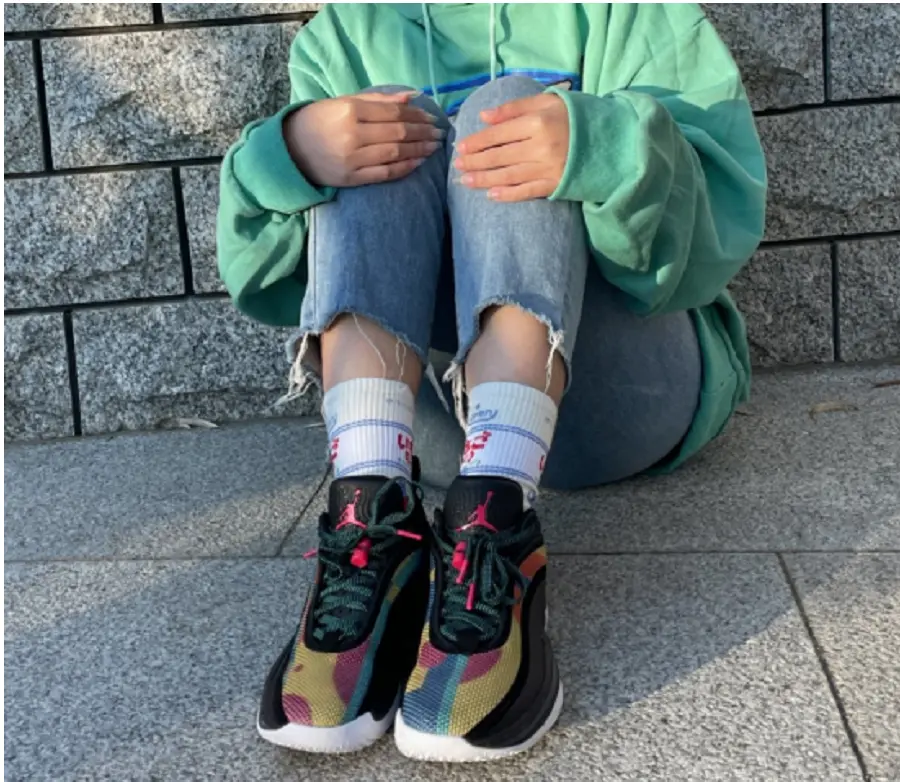 Alternative view of Giày Nike Jordan 36 Low Black Multi-Color DH0833-063