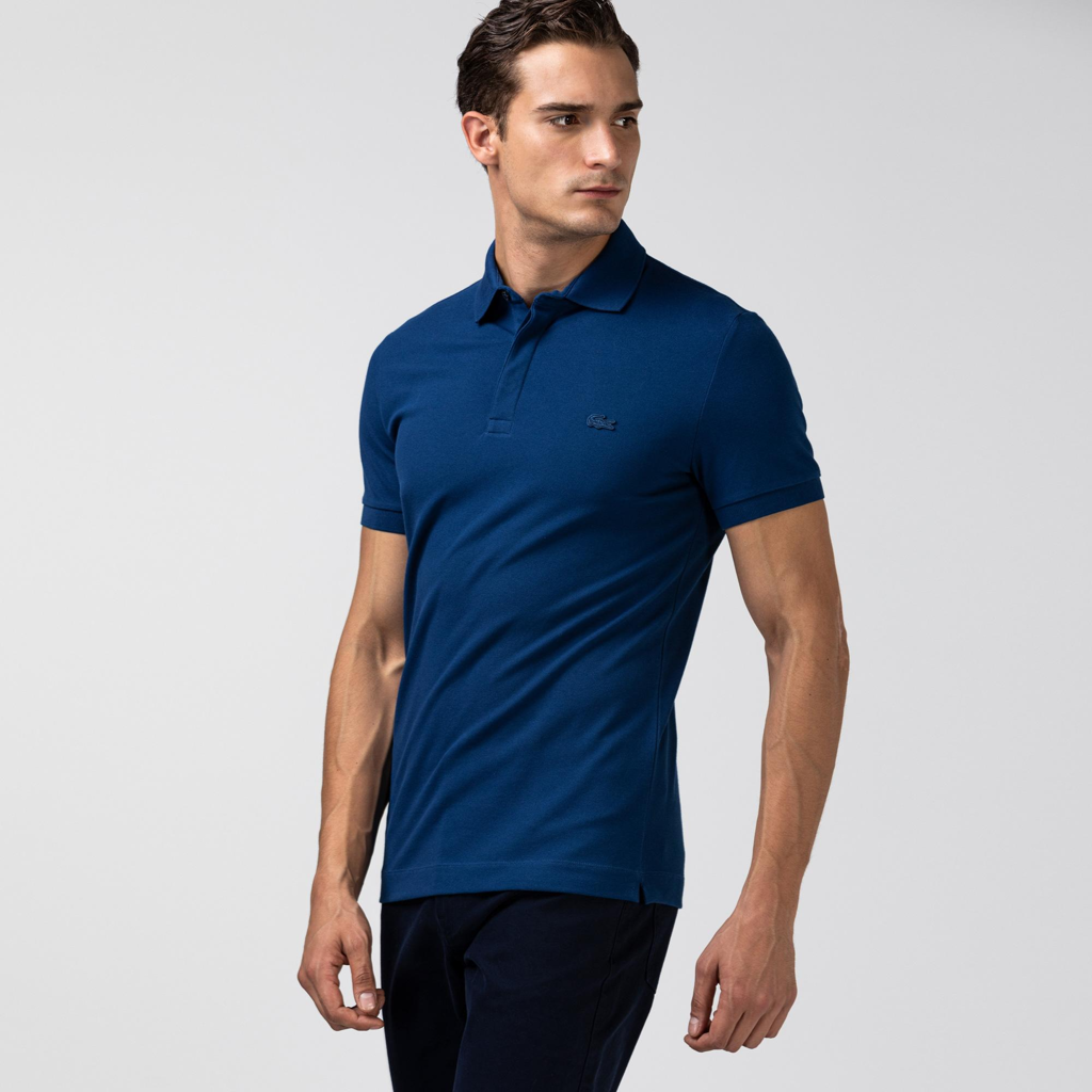 Áo Lacoste Paris Polo Shirt Regular Fit 'Blue' PH5522-HBM - Ảnh 2