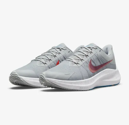 Giày Nike Winflo 8 'Wolf Grey Bright Crimson' CW3419-004 - Ảnh 8