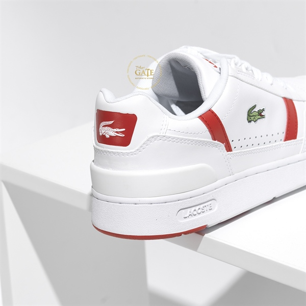 Giày Lacoste T-Clip 0721 'White Red' 7-41SMA0023286 - Ảnh 5