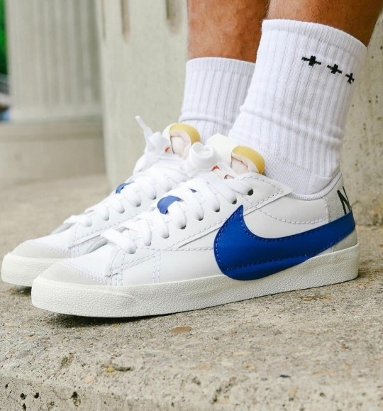 Giày Nike Blazer Low 77 Jumbo 'White Old Royal' DQ8768-100 - Ảnh 2