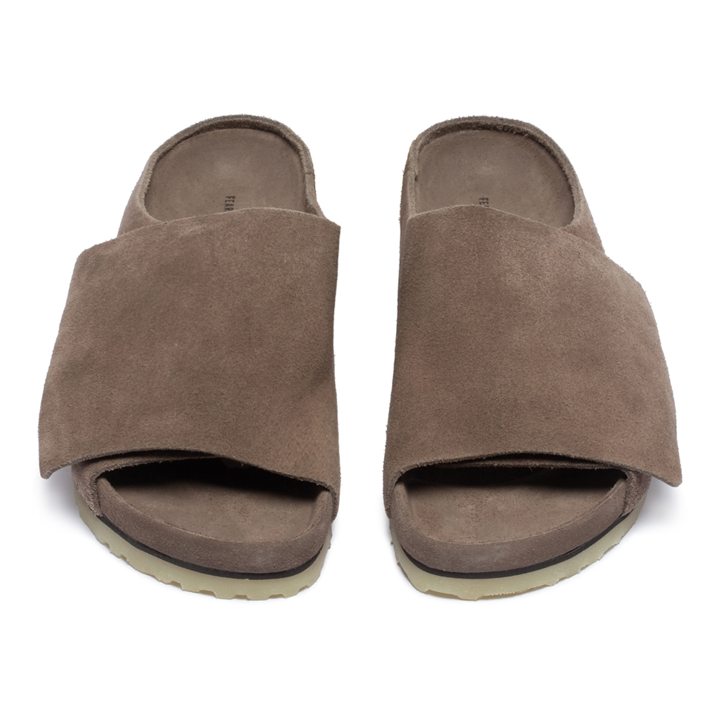 Dép Birkenstock Los Feliz Suede 'Fear Of God Ash' 03452-ASH - Ảnh 3