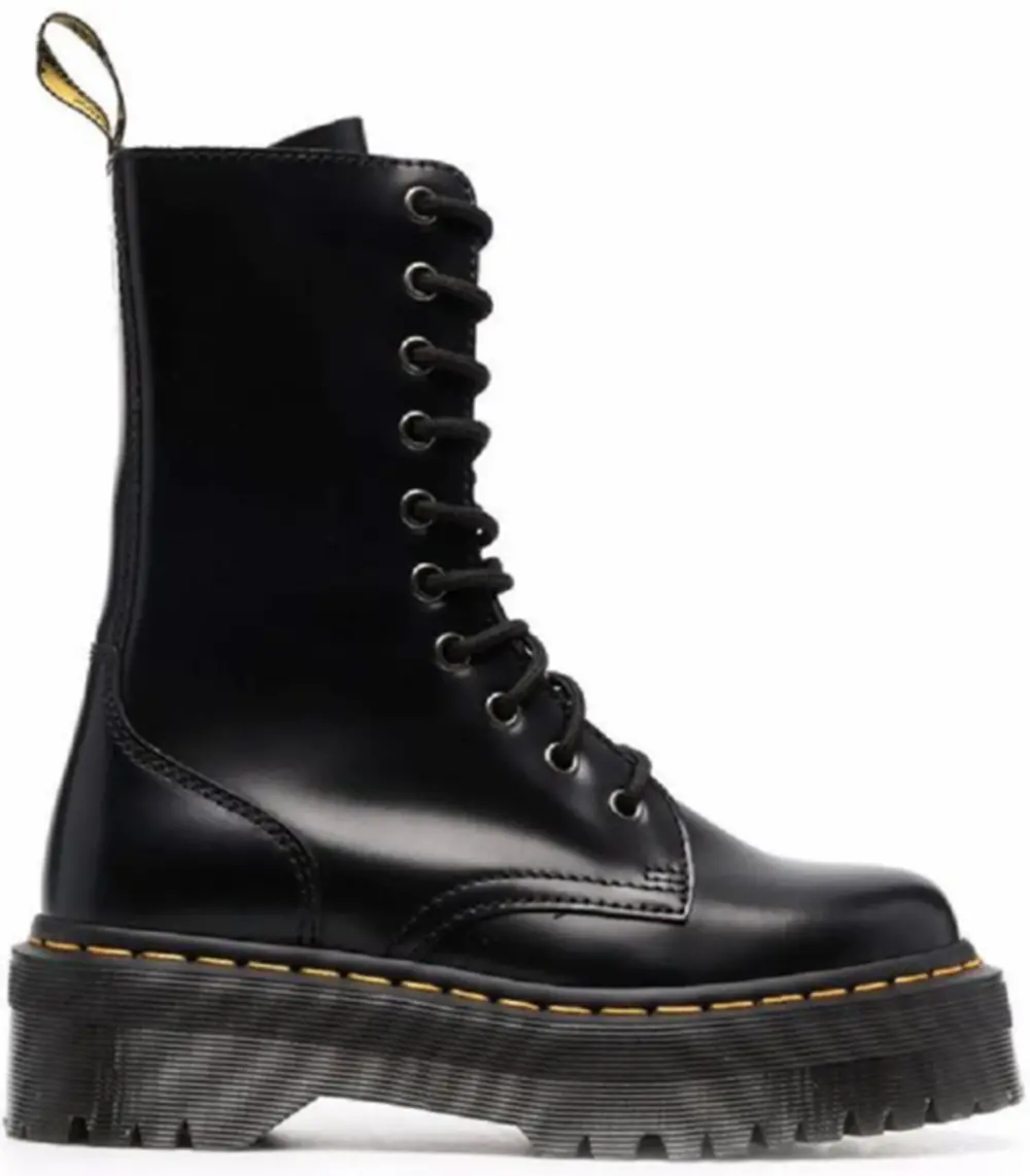 Giày Dr. Martens Jadon Hi Smooth Leather 'Black' 25565001