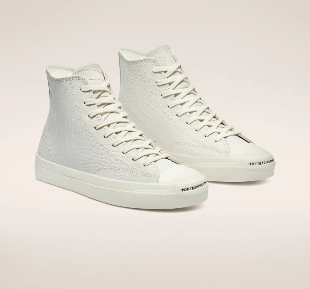 Giày Converse Pop Trading Company x Jack Purcell High 'Egret' 170543C - Ảnh 3
