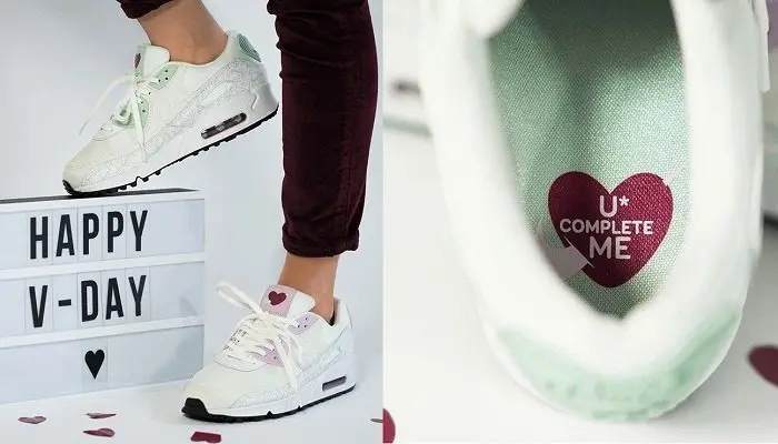 Giày Nike Air Max 90 SE 'Valentine's Day' CI7395-100 - Ảnh 4
