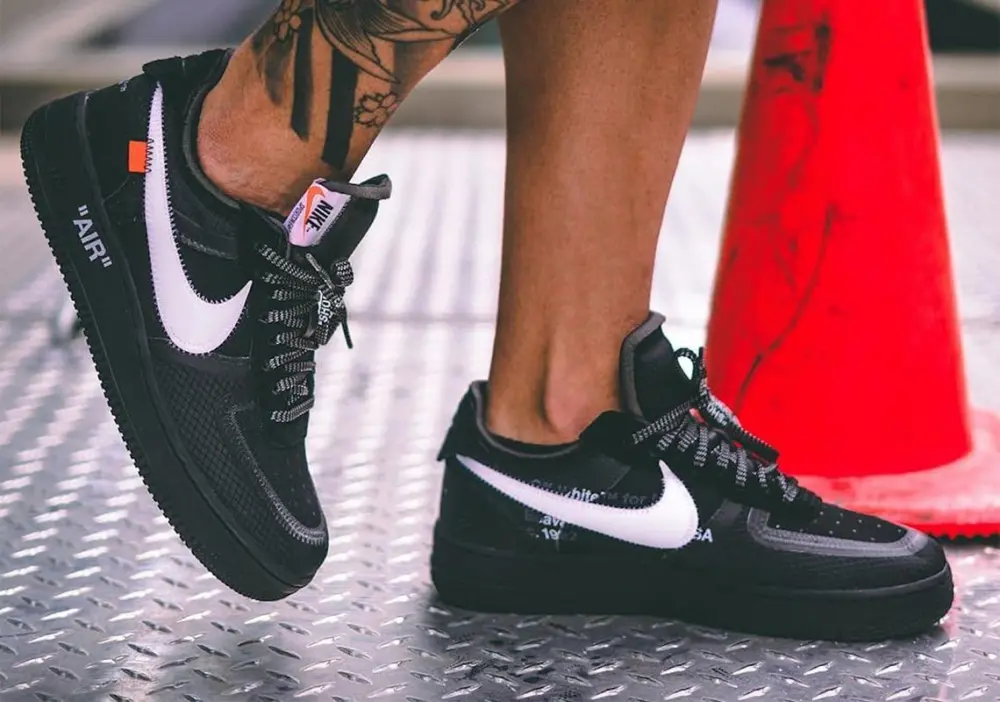 Giày Off-White x Nike Air Force 1 Low 'Black' AO4606-001 - Ảnh 4