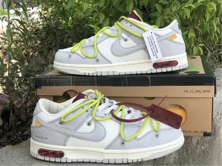 Giày Nike Off-White x Dunk Low 'Lot 08 of 50' DM1602-106 - Ảnh 3
