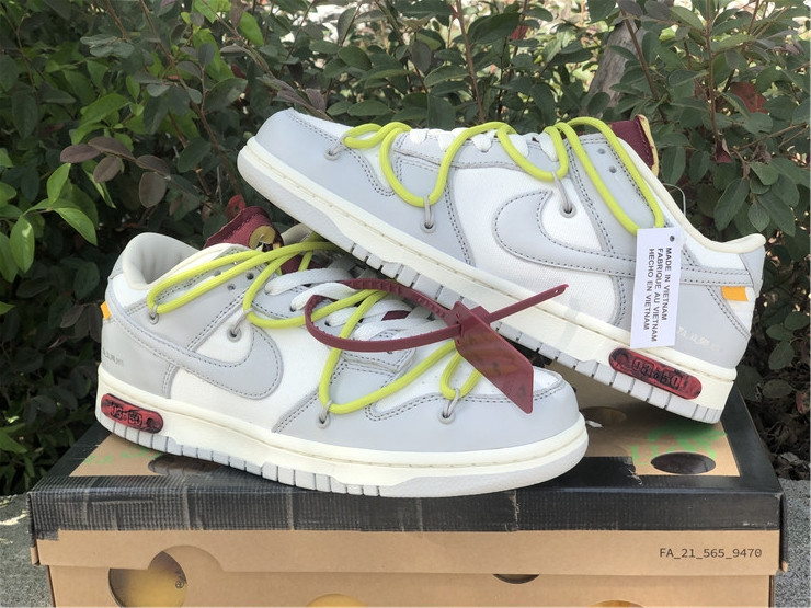Giày Nike Off-White x Dunk Low 'Lot 08 of 50' DM1602-106 - Ảnh 4