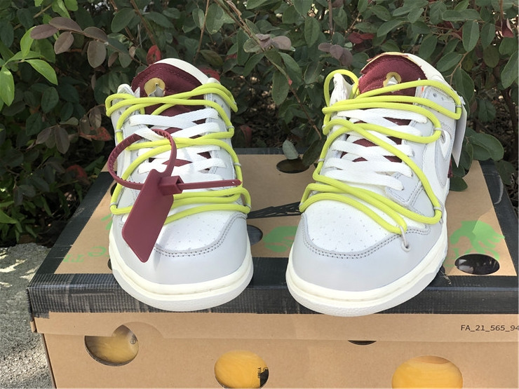 Giày Nike Off-White x Dunk Low 'Lot 08 of 50' DM1602-106 - Ảnh 5