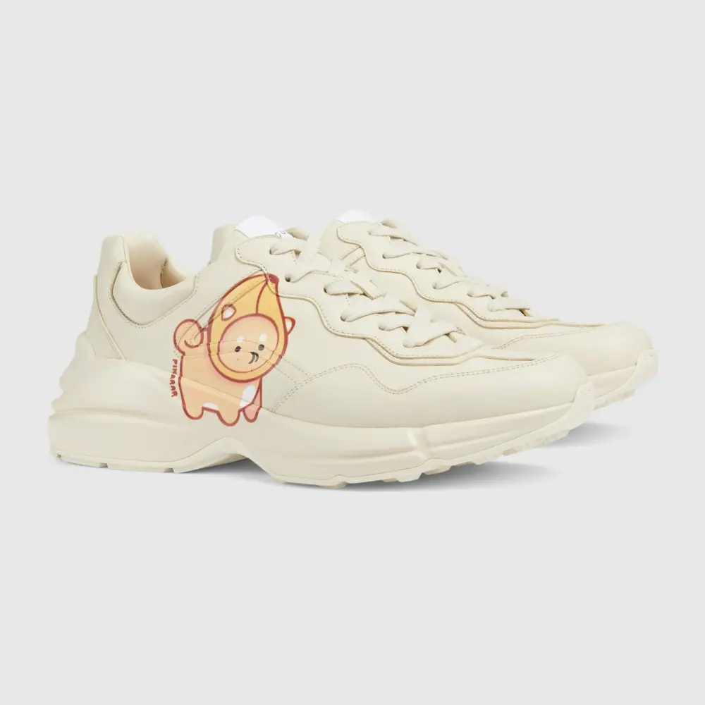 Giày Gucci Rhyton Trainer With Animal Print 'Off White' 737521-DRW00-9522 - Ảnh 7