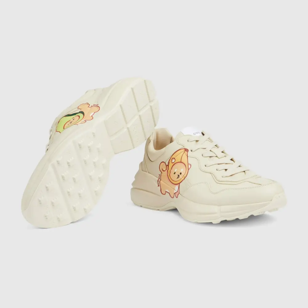 Giày Gucci Rhyton Trainer With Animal Print 'Off White' 737521-DRW00-9522 - Ảnh 3