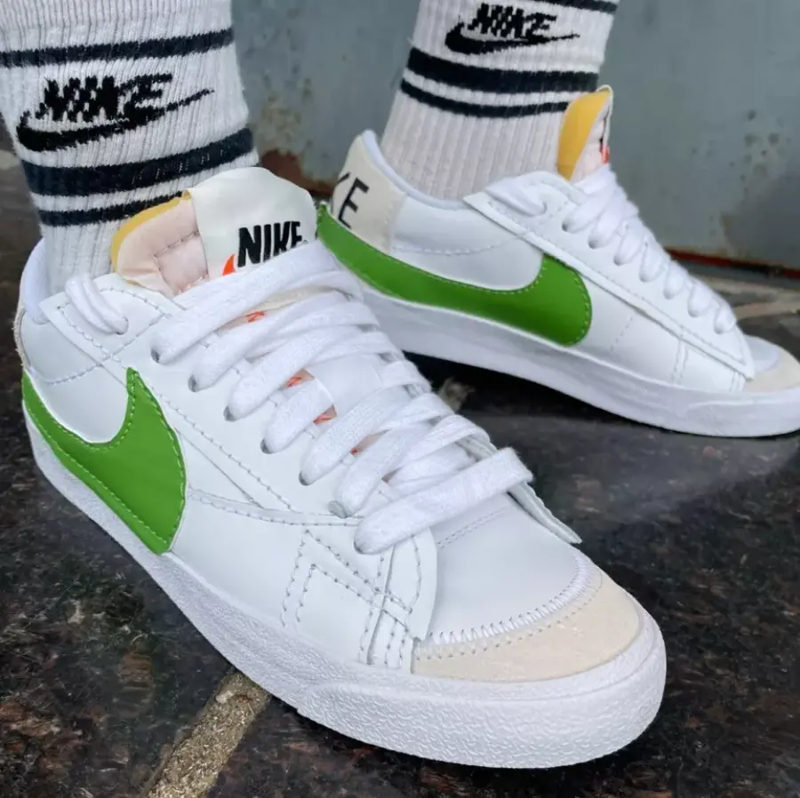 Giày Nike Blazer Low '77 Jumbo 'White Green' DV9122-131 - Ảnh 4