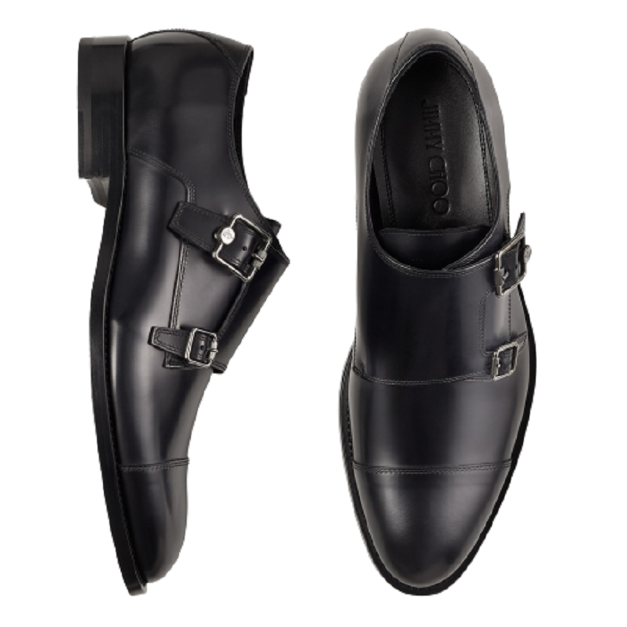 Giày Jimmy Choo Finnion 'Black' FINNIONMONKSTRAPBOL010003 - Ảnh 5