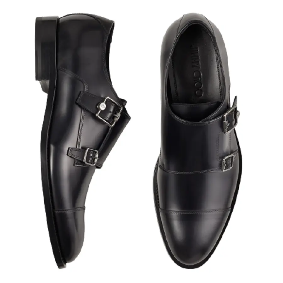 Giày Jimmy Choo Finnion 'Black' FINNIONMONKSTRAPBOL010003 - Ảnh 5