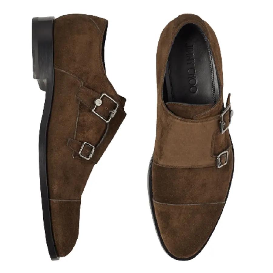 Giày Jimmy Choo Finnion 'Brown' FINNIONMONKSTRAPSVV027245 - Ảnh 5