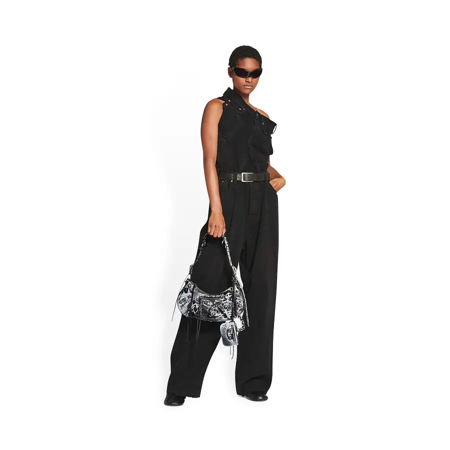 Alternative view of Túi Balenciaga Le Cagole Bag Graffiti 'Black' 671307210G61090