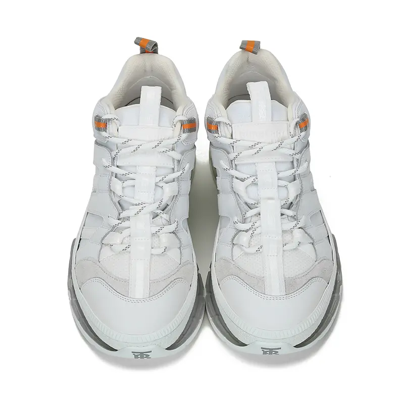 Giày Burberry Nylon and Leather Union White 80210111 - Ảnh 4