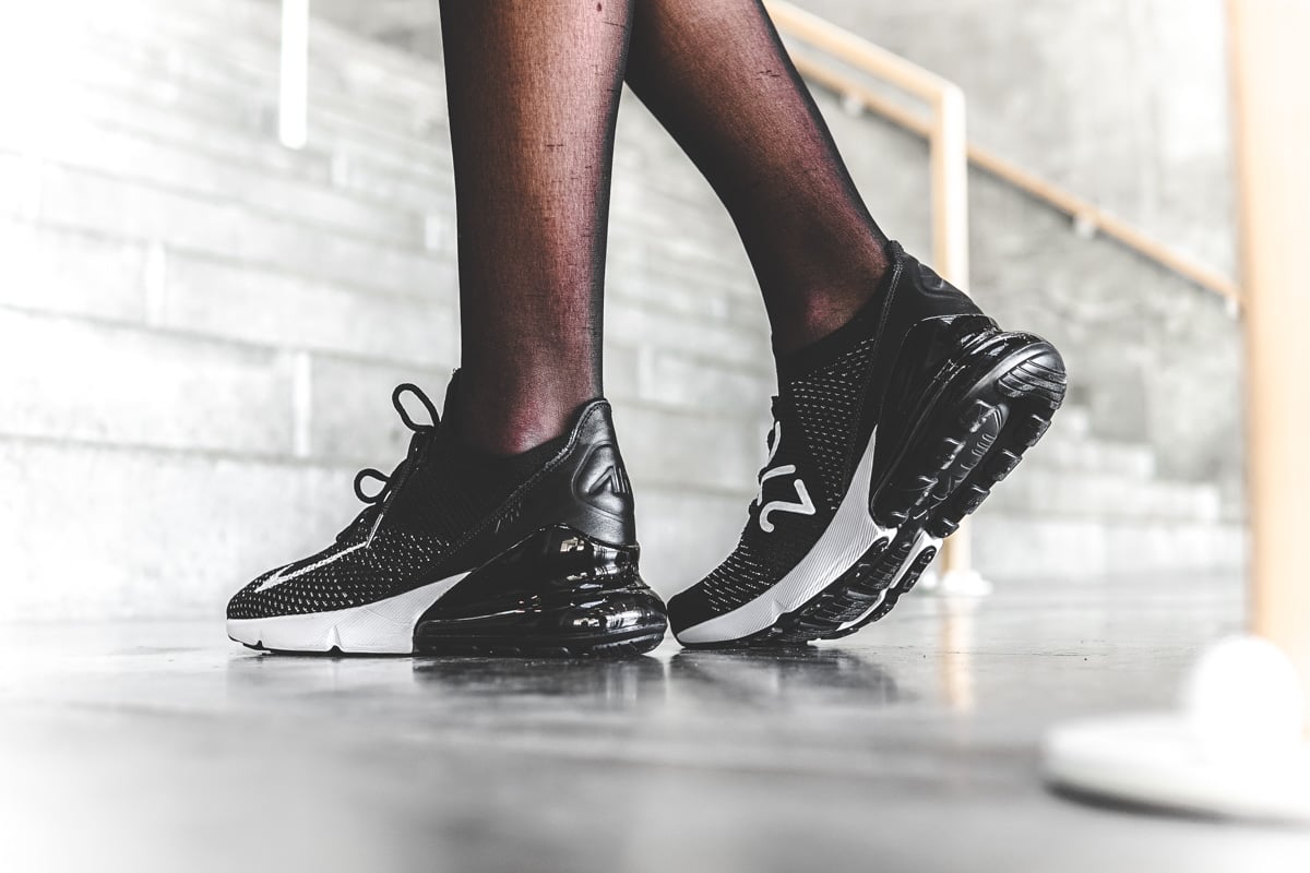 Giày Nike Air Max 270 Flyknit 'Black White' AH6803-001 - Ảnh 7