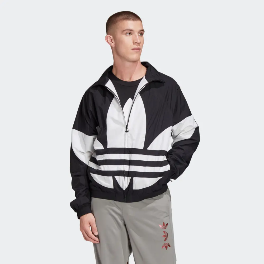 Alternative view of Áo Adidas Big Trefoil Track Jacket 'Black' FM9892