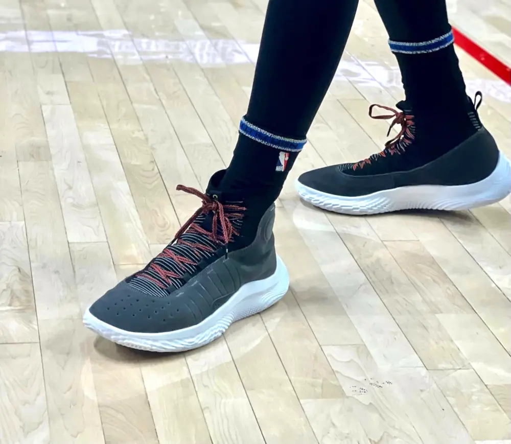 Giày Under Armour Curry 4 Flotro 'Grey Black' 3024861-101 - Ảnh 5