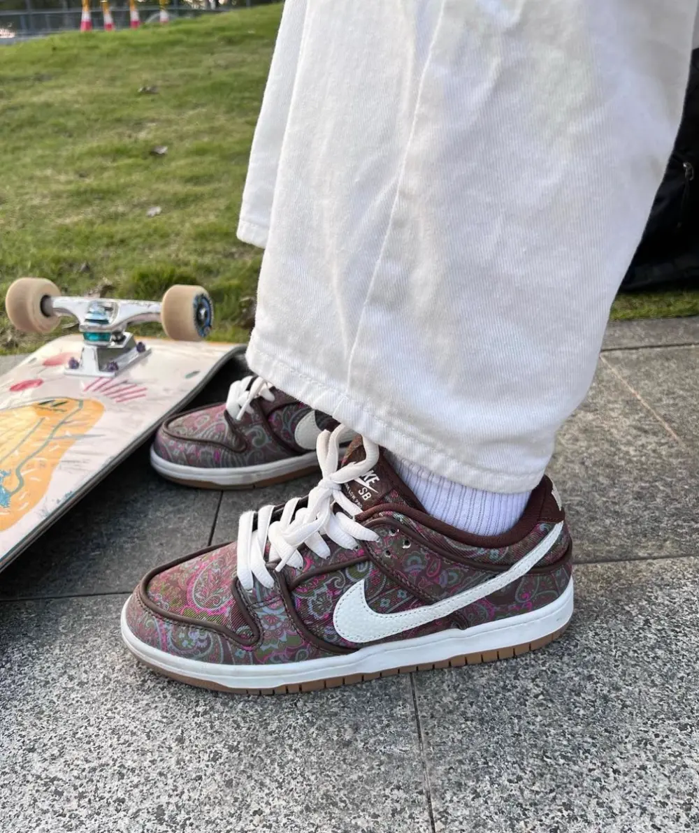Giày Nike Dunk Low Pro Premium SB 'Paisley' DH7534-200 - Ảnh 5