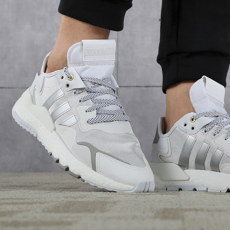 Giày Adidas Nite Jogger 'Cloud White Metallic Silver' FW6145 - Ảnh 2