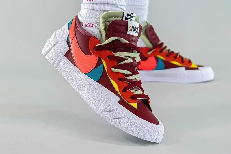 Giày Nike KAWS x sacai x Blazer Low 'Team Red' DM7901-600 - Ảnh 5