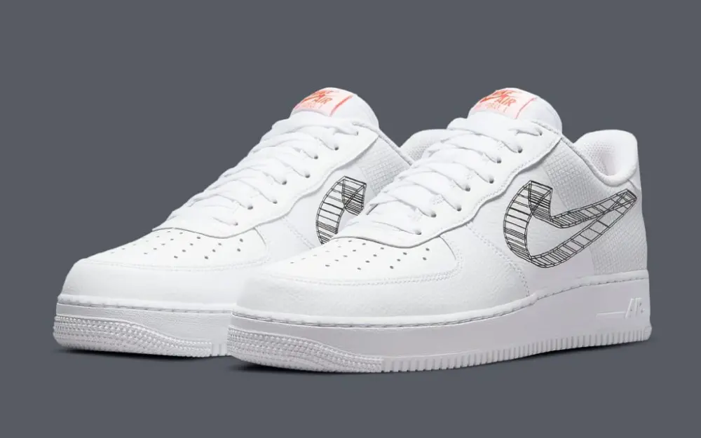 Alternative view of Giày Nike Air Force 1 '07 '3D Swoosh' DR0149-100