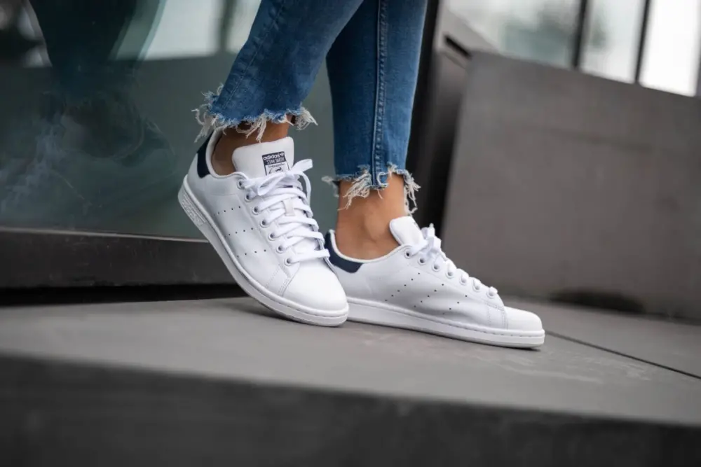 Giày Adidas Stan Smith White Core Navy S81020 - Ảnh 6